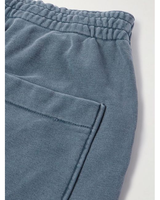 Remi Relief Blue Straight-leg Cotton-jersey Sweatpants for men