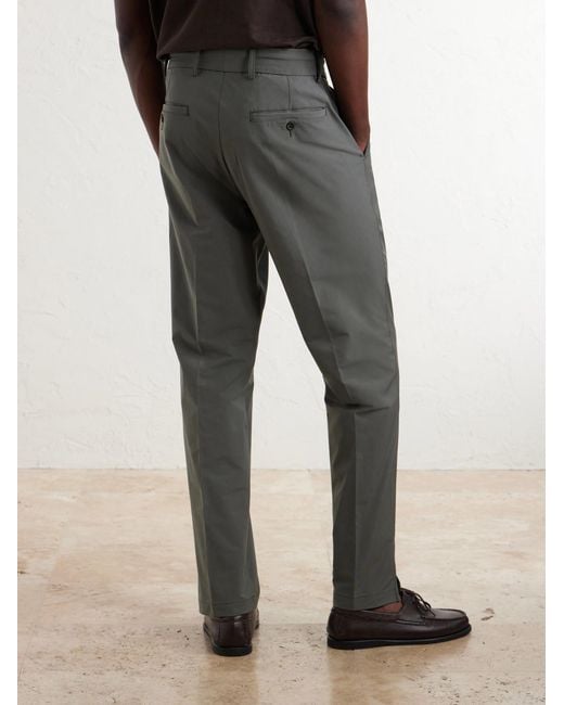 James Perse Gray Slim-leg Stretch Cotton-blend Trousers for men