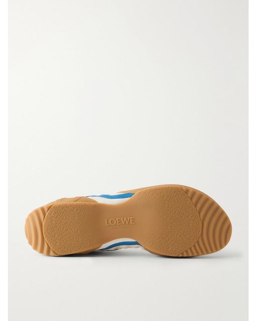Loewe Blue Grip Suede-Trimmed Nylon Sneakers for men