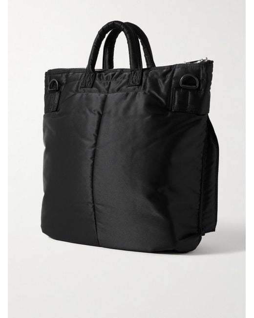 Porter-Yoshida and Co Black Tanker Helmet Nylon-Twill Tote Bag for men