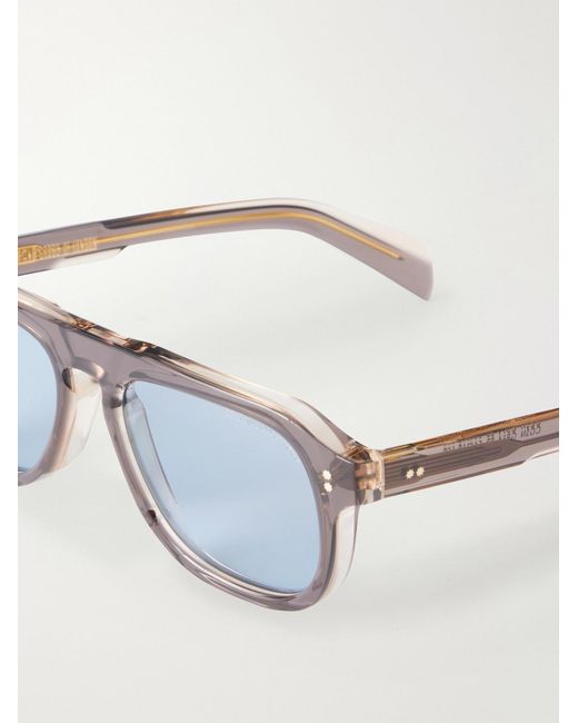 Cutler & Gross Metallic Gr14 Aviator-Style Acetate Sunglasses for men