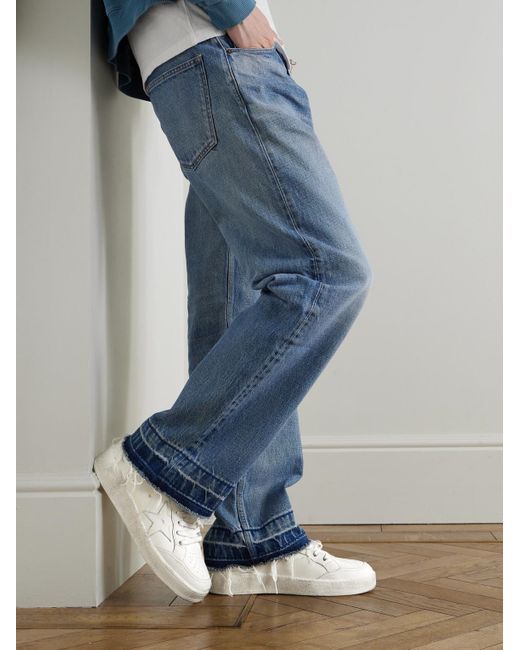 Golden Goose Deluxe Brand Ball Star Sneakers aus Leder in Distressed-Optik in Natural für Herren