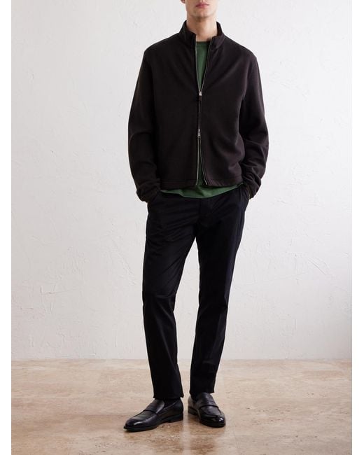 Zegna Green Cotton-Jersey T-Shirt for men