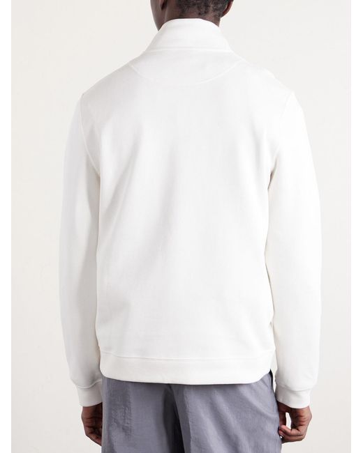 Mr P. Natural Cotton Zip-Up Sweater for men
