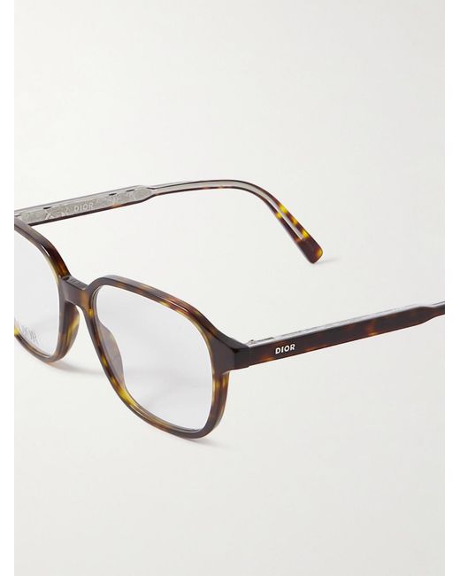 Dior Natural Indioro S3I Square-Frame Tortoiseshell Acetate Optical Glasses for men