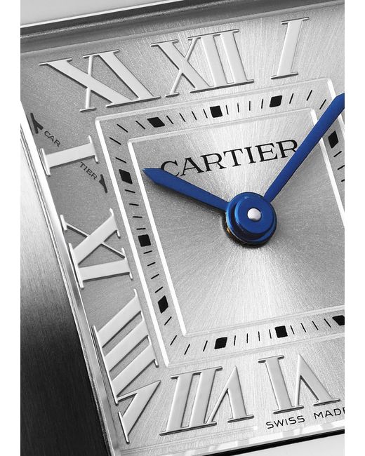 Cartier Black Tank Française Small Stainless Steel Watch, Ref. Wsta0129 for men