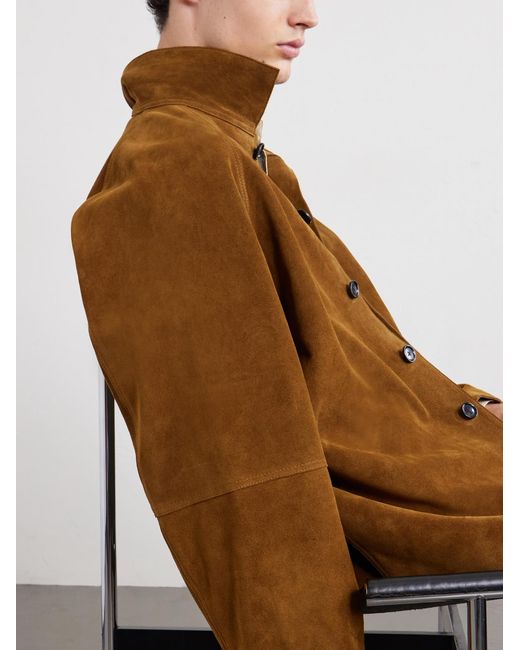 Studio Nicholson Brown Bowe Suede Jacket for men