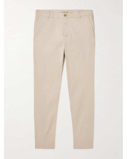 Sunspel Natural Straight-Leg Garment-Dyed Cotton-Blend Twill Chinos for men