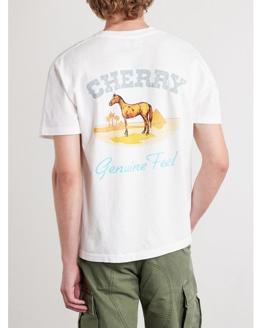CHERRY LA White Cotton-Jersey T-Shirt for men