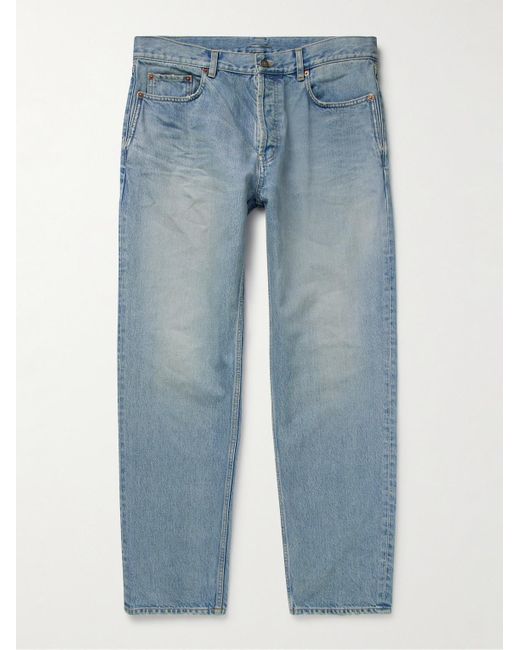 Saint Laurent Blue Mick Straight-Leg Jeans for men
