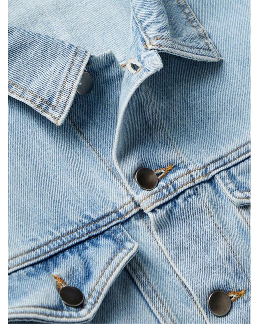Msftsrep Blue Logo-Print Denim Jacket for men