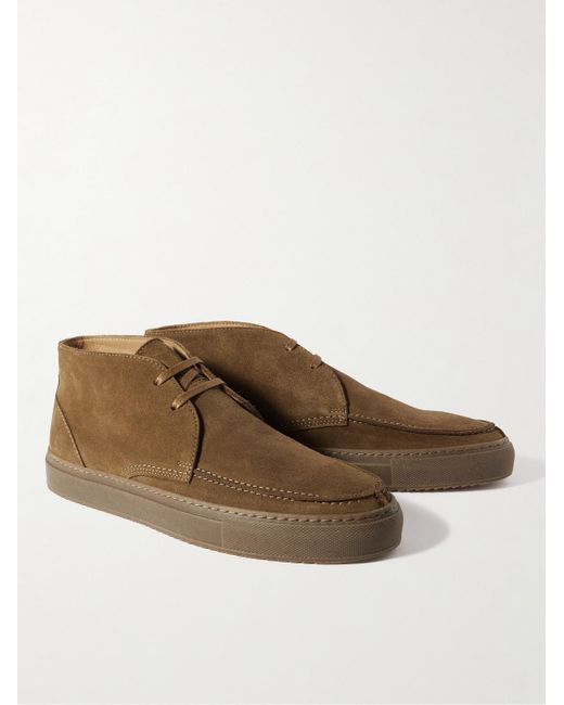 Mr P. Brown Larry Split-Toe Regenerated Suede By Evolo Chukka Boots for men