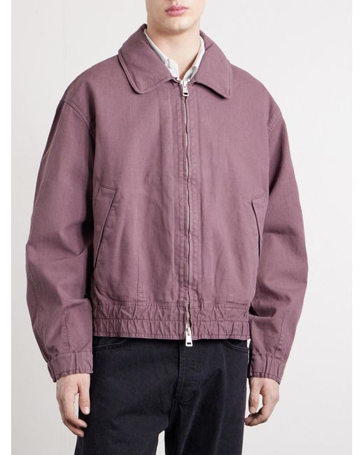 Our Legacy Brown Command Cotton And Linen-Blend Jacket for men