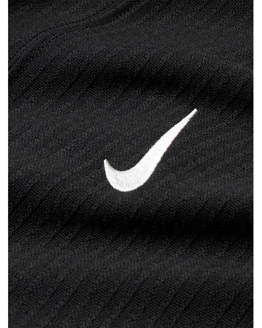 Nike Black Authentics Logo-embroidered Jersey Sweatshirt for men