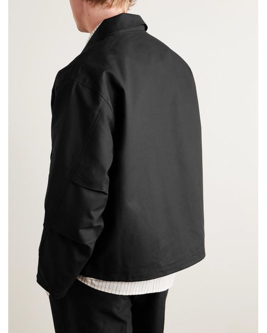 Agolde Black Laurie Cotton-Canvas Bomber Jacket for men