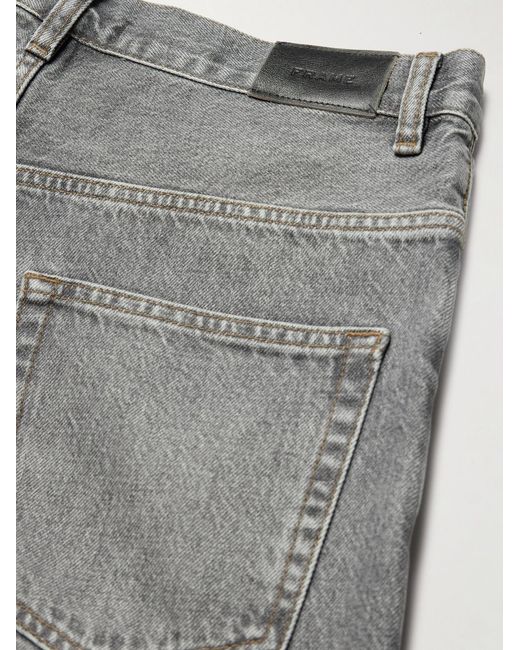 FRAME Gray Baggy Straight-Leg Jeans for men