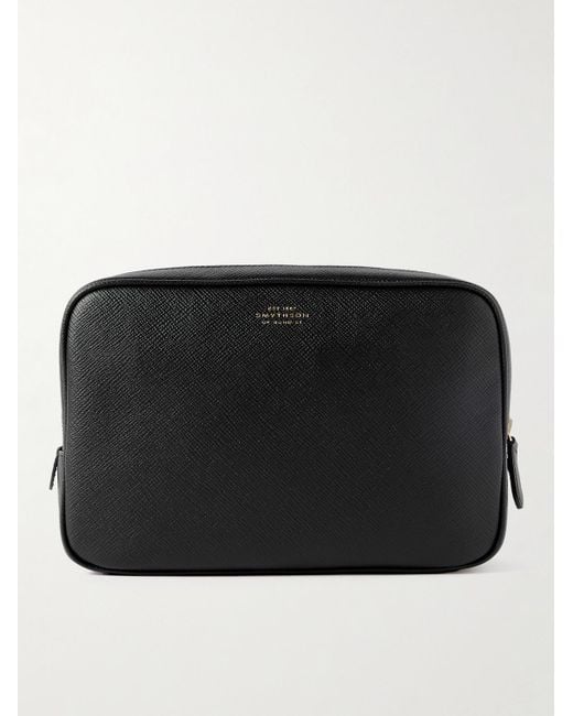 Smythson Organiser aus quergemasertem Leder in Black für Herren
