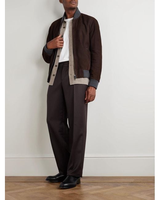 Bomber di Brioni in Brown da Uomo