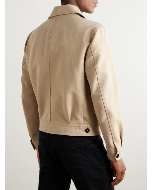Tom Ford Natural Cotton-twill Blouson Jacket for men
