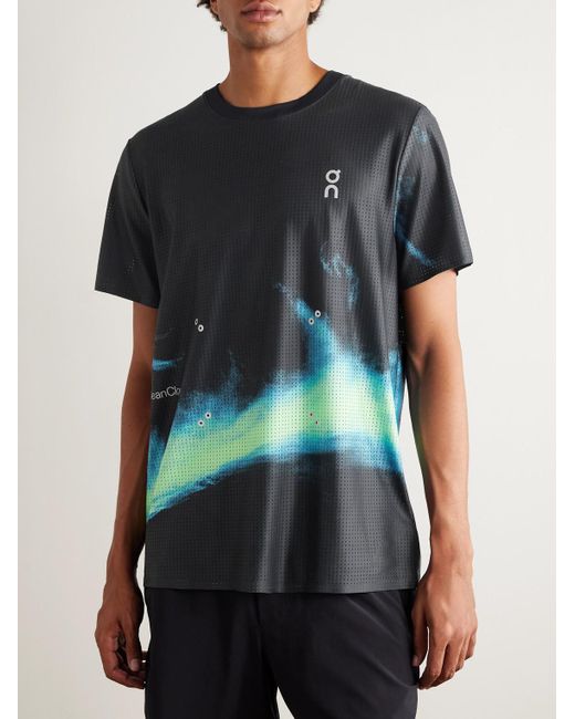 on pace t CleanCloud® ON Pace-T Printed CleanCloud® Mesh T-Shirt