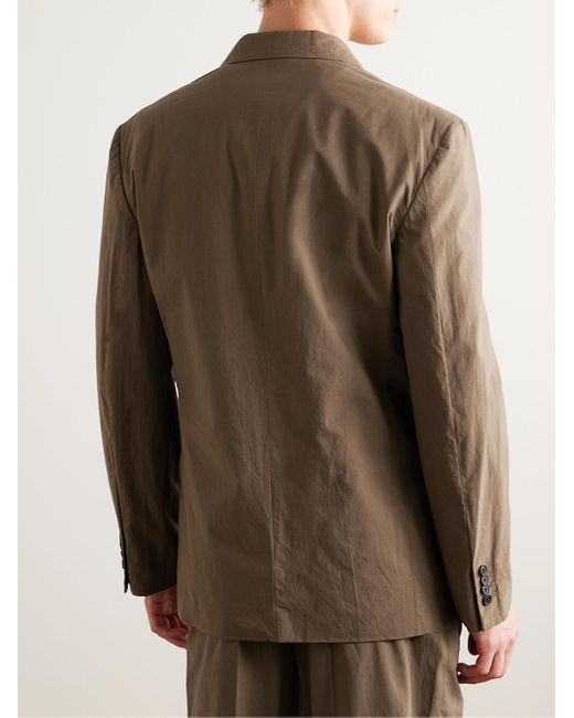 The Row Brown Ritchie Slim-Fit Unstructured Cotton Suit Jacket for men