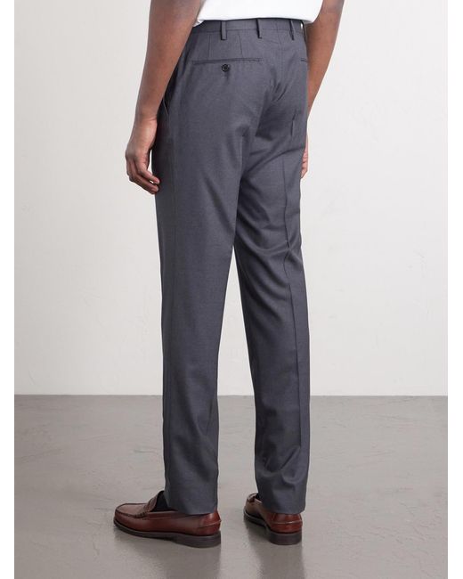 Slowear Gray Slim-Leg Wool Trousers for men