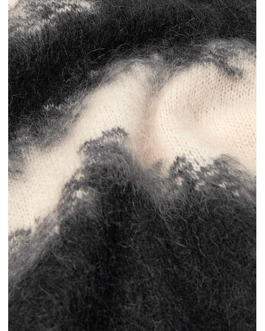 Isabel Marant Sawyers Pullover aus gebürstetem Strick mit Streifen in Black für Herren