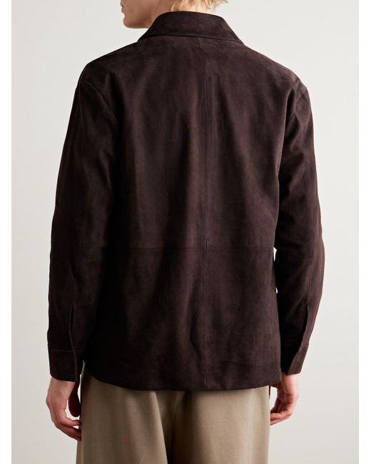 Altea Black Leon Suede Jacket for men