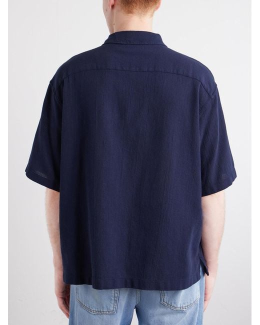 FRAME Blue Cotton Shirt for men