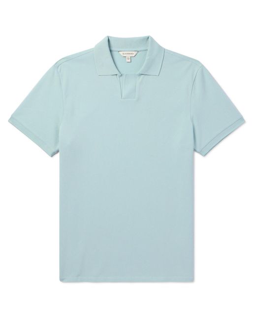 Club Monaco Blue Johnny Stretch-cotton Piqué Polo Shirt for men