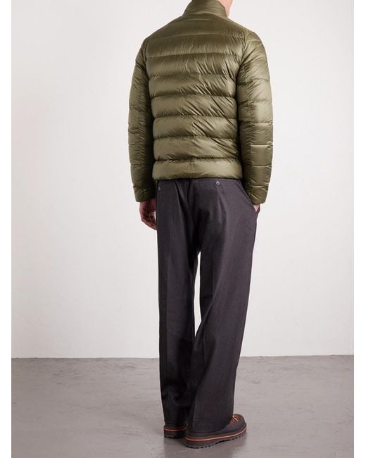 Fusalp Green Gordyn Quilted Down Ski Jacket for men