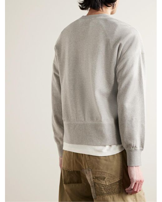 Visvim Gray Court Cotton And Cashmere-blend Jersey Sweatshirt for men