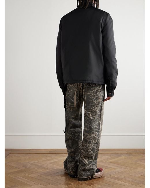 Rick Owens Black Padded Shell Jacket for men