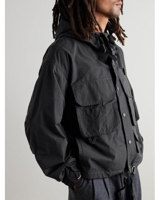 FRIZMWORKS Wading Parka aus Ripstop aus einer Baumwoll-Nylon-Mischung mit Kapuze in Black für Herren