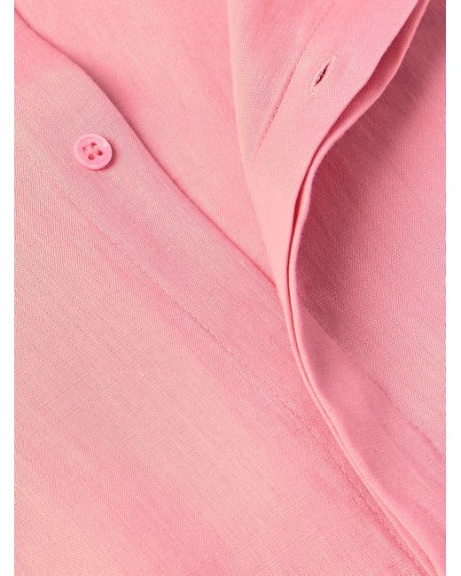 Gabriela Hearst Pink Nicolas Linen Shirt for men