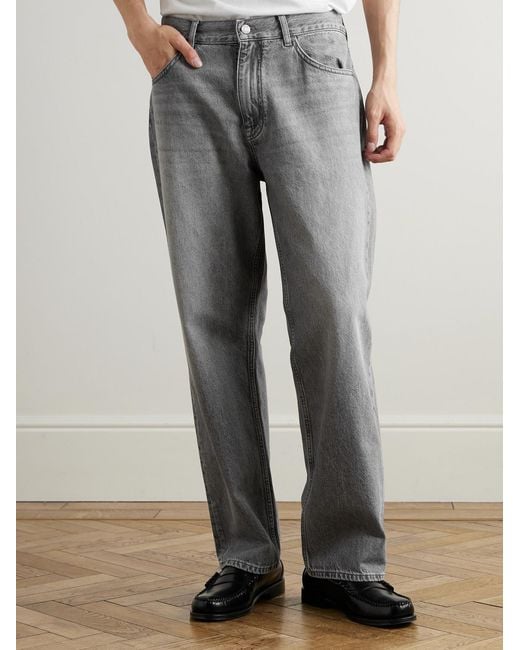 NN07 Gray Otis 10034 Straight-Leg Organic Jeans for men