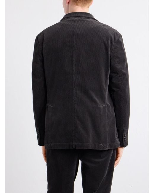 Barena Black Cotton-Blend Corduroy Blazer for men