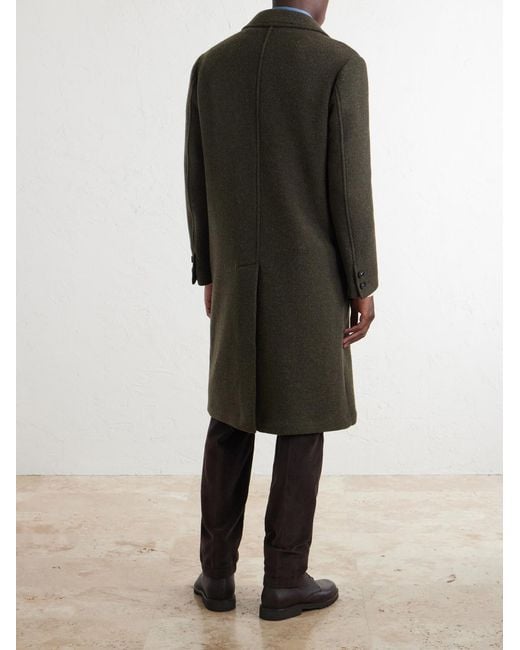 Massimo Alba Green Florio10 Virgin Wool Coat for men