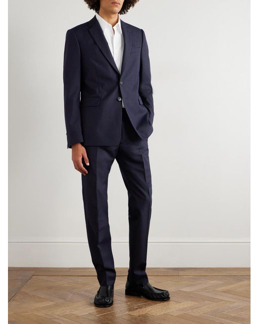 Abito Slim-Fit di Dries Van Noten in Blue da Uomo