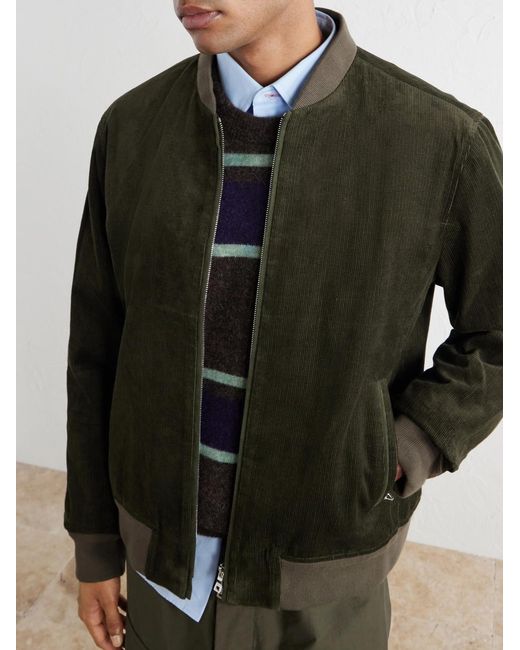 Mr P. Green Cotton-Corduroy Bomber Jacket for men