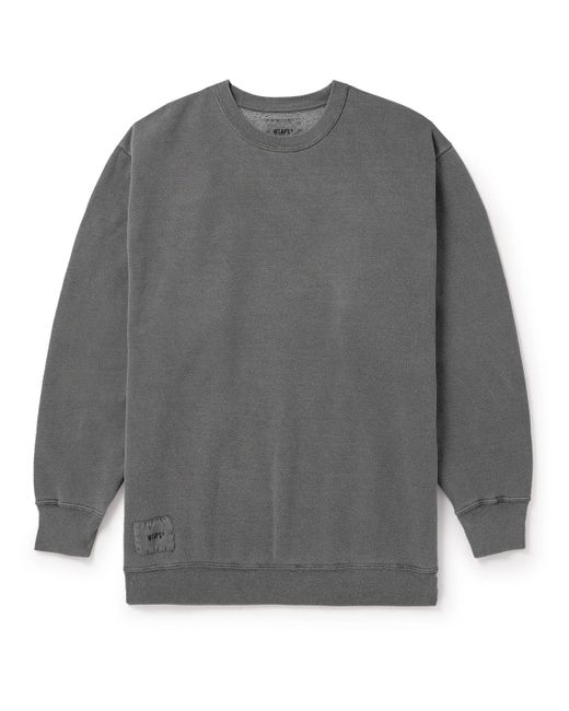 (w)taps Gray Cotton-blend Jersey Sweatshirt for men