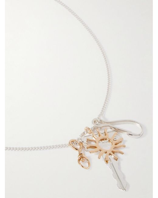 Pearls Before Swine White And Pendant Necklace for men