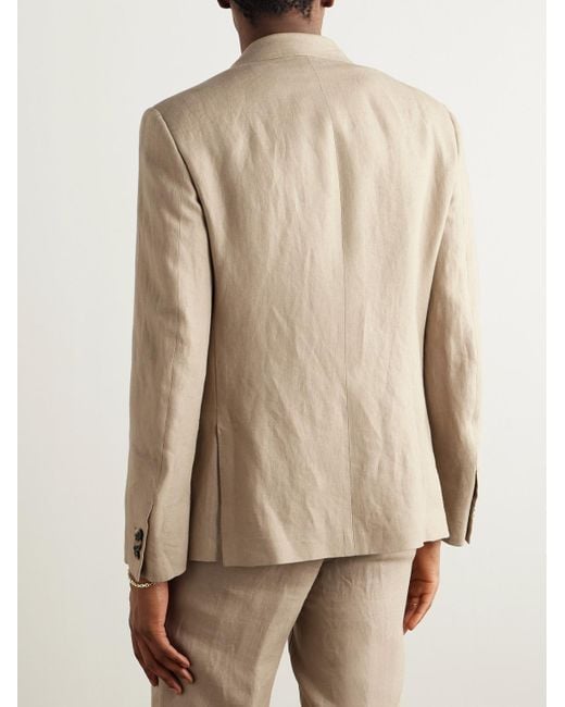 Loro Piana Natural Linen Suit Jacket for men