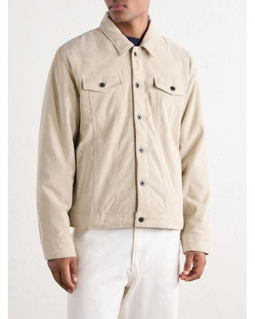 James Perse Natural Stretch-Cotton Corduroy Blouson Jacket for men