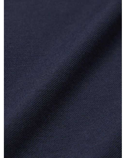 Orlebar Brown Blue Felix Supima Cotton And Modal-blend Jersey Polo Shirt for men
