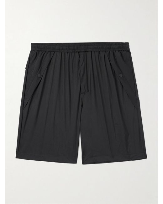 Moncler Black Straight-leg Logo-appliquéd Nylon Bermuda Shorts for men