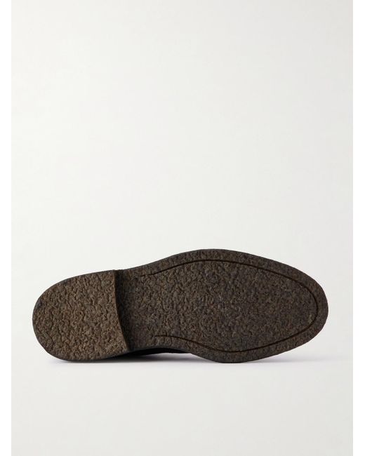 Common Projects Black Waxed-suede Chelsea Boots for men