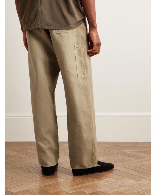 The Row Natural Marlon Straight-leg Cotton Trousers for men