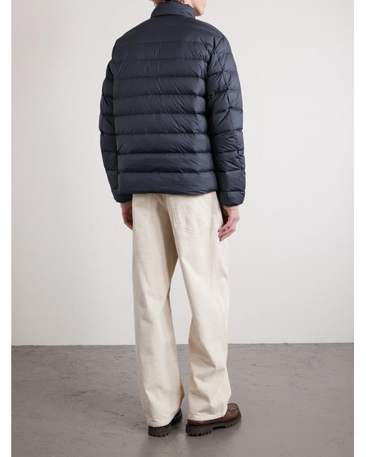 Polo Ralph Lauren Blue Logo-Embroidered Quilted Shell Down Jacket for men