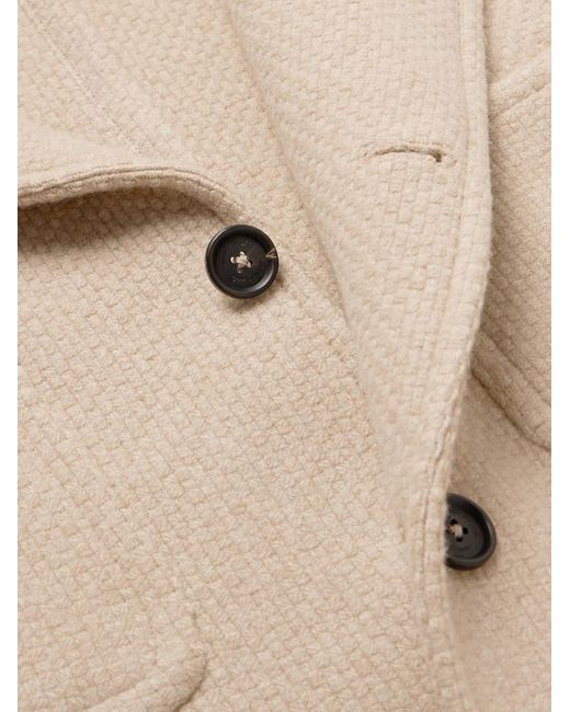 Massimo Alba Natural Solex Woven Wool Jacket for men